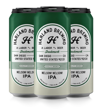 Harland Nelson! Nelson! Single Hopped WC IPA 6/4 16OZ CAN