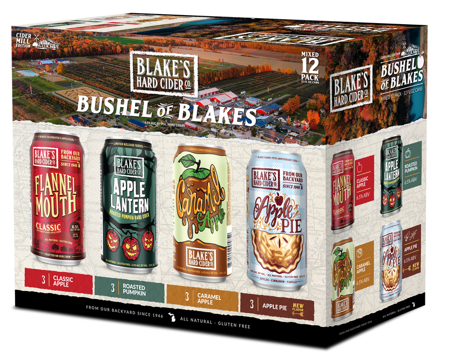 Blake's Hard Cider Bushel Mix Pack 2/12 12OZ CANS