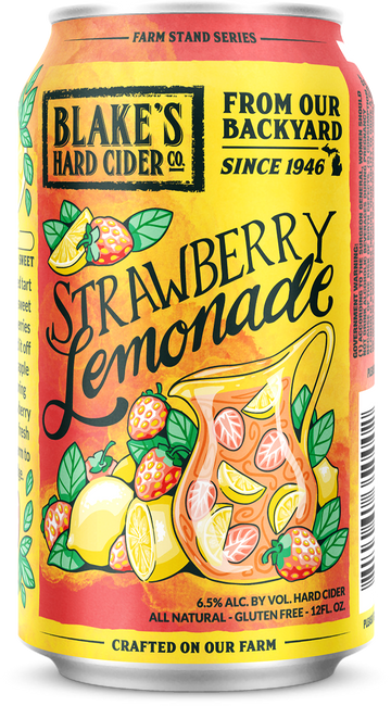 Blake's Hard Cider Strawberry Lemonade 4/6 12OZ CANS