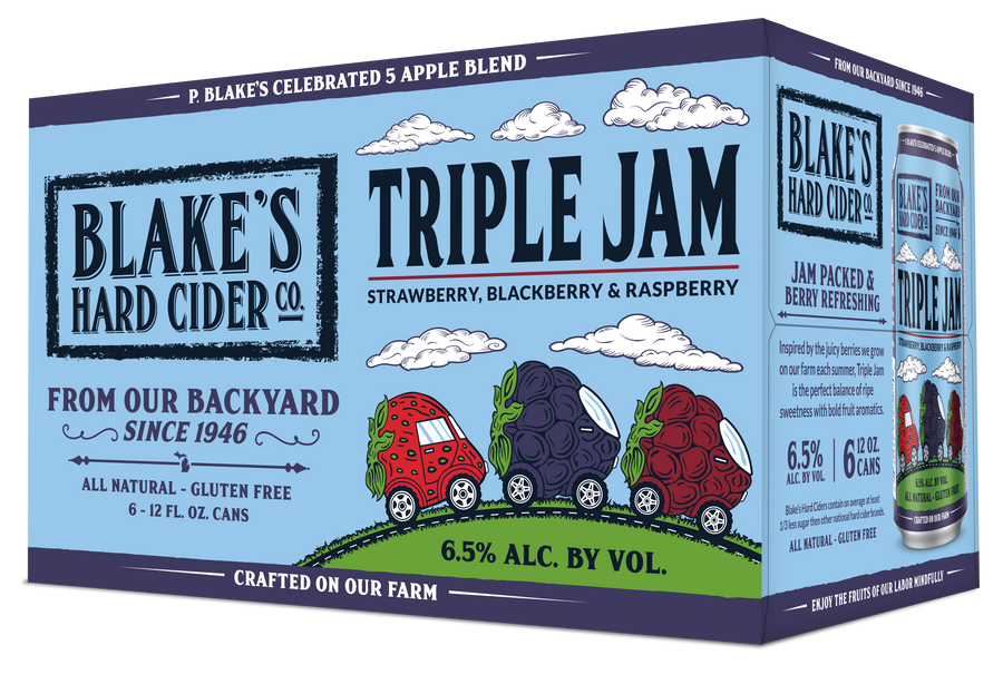 Blake's Hard Cider Triple Jam 4/6 12OZ CANS