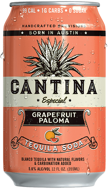 Cantina Grapefruit Paloma Tequila Soda 6/4 12OZ CANS