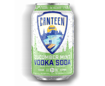 Canteen Cucumber Mint Vodka Soda 6/4 12OZ CANS