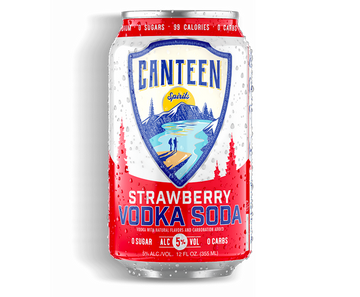 Canteen Strawberry Vodka Soda 6/4 12OZ CANS