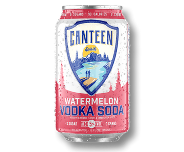 Canteen Watermelon Vodka Soda 6/4 12OZ CANS