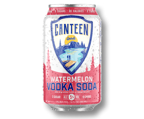 Canteen Watermelon Vodka Soda 6/4 12OZ CANS