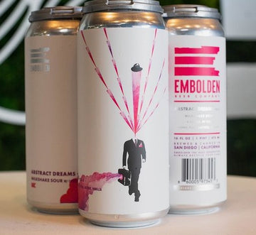 Embolden Beer Co. Abstract Dreams Milkshake Sour w/ Mulberry, Raspberry, Lactose, Vanilla 6/4 16oz cans