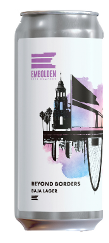 Embolden Beer Co. Beyond Borders Baja style lager 6/4 16oz cans
