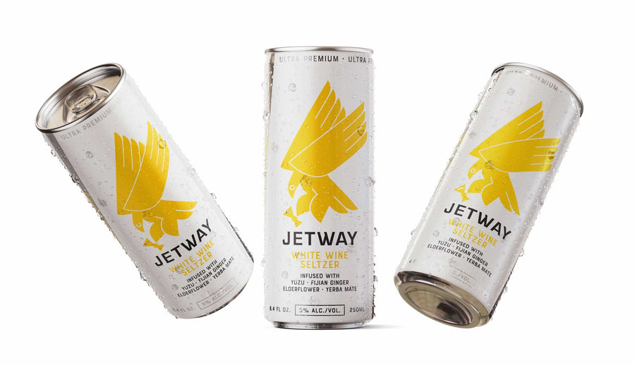 Jetway White Wine Seltzer Singles 24CT 8.4OZ LOOSE CAN