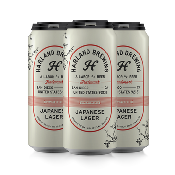 Harland Japanese Lager (with rice) 6/4 16OZ CAN