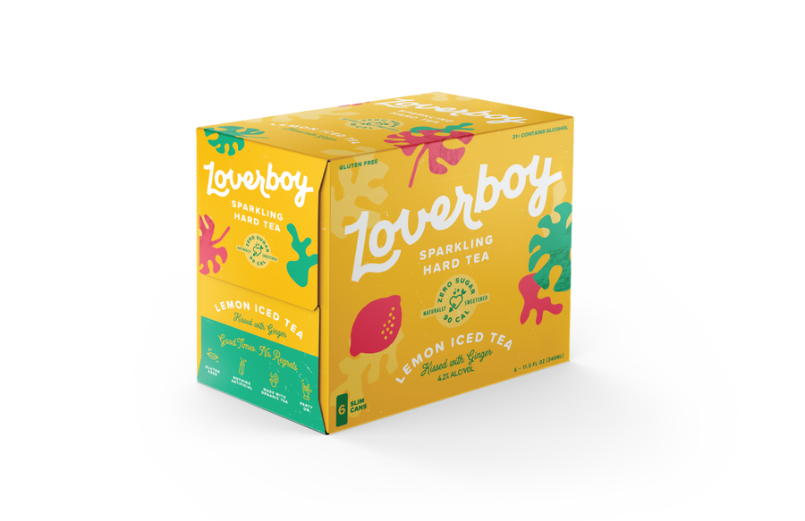 Loverboy Lemon Iced Tea 4/6 11.5OZ CAN