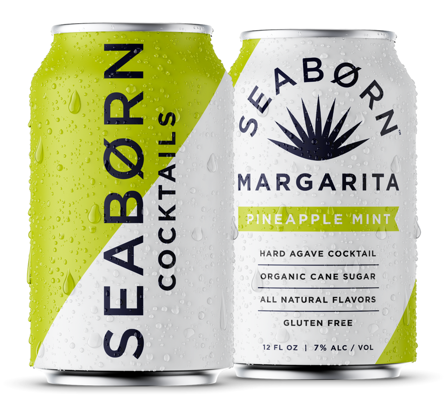 Seaborn Cocktails Pineapple Mint Margarita 4/6 12OZ CAN