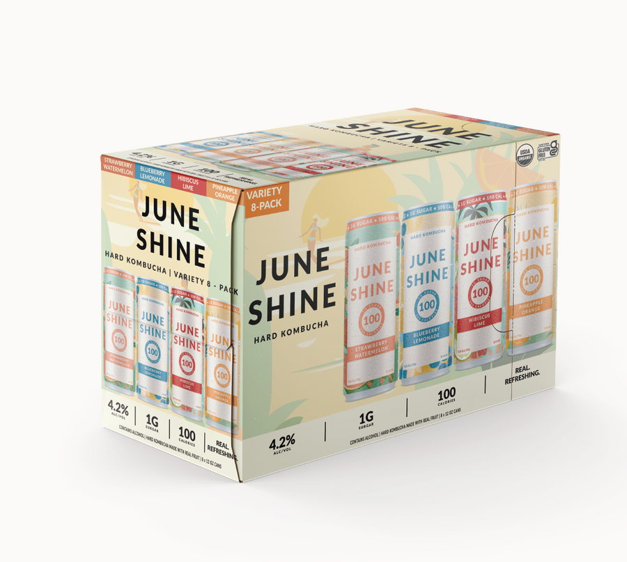 Juneshine 100 Variety Pack 3/8 12 OZ CAN