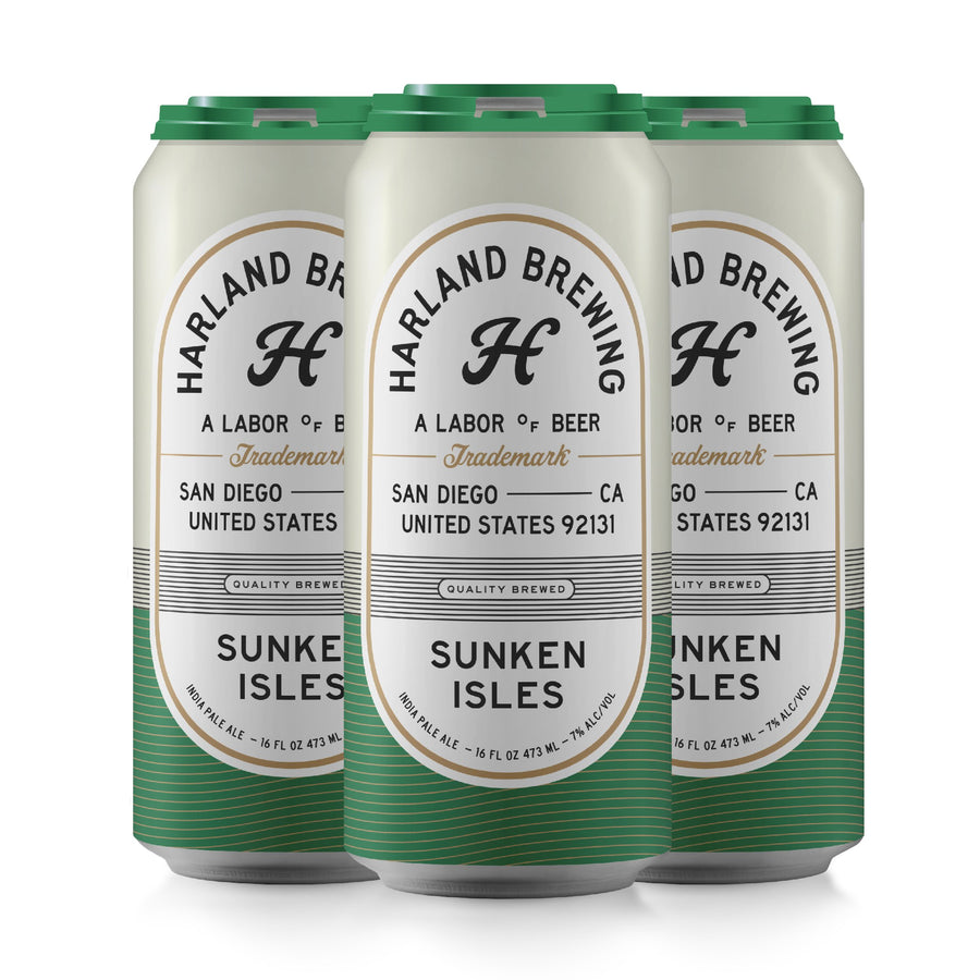 Harland Brewing Sunken Isles Unfiltered IPA  6/4 16OZ CAN