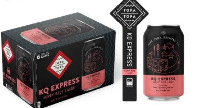 Topa Topa KQ Express Hoppy Rice Lager 4/6 12OZ CANS