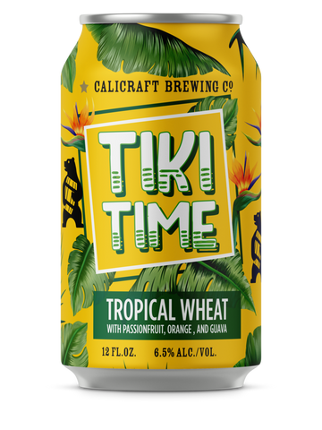 Calicraft Brewing Co. Tiki Time Tropical Wheat 4/6 12OZ CAN
